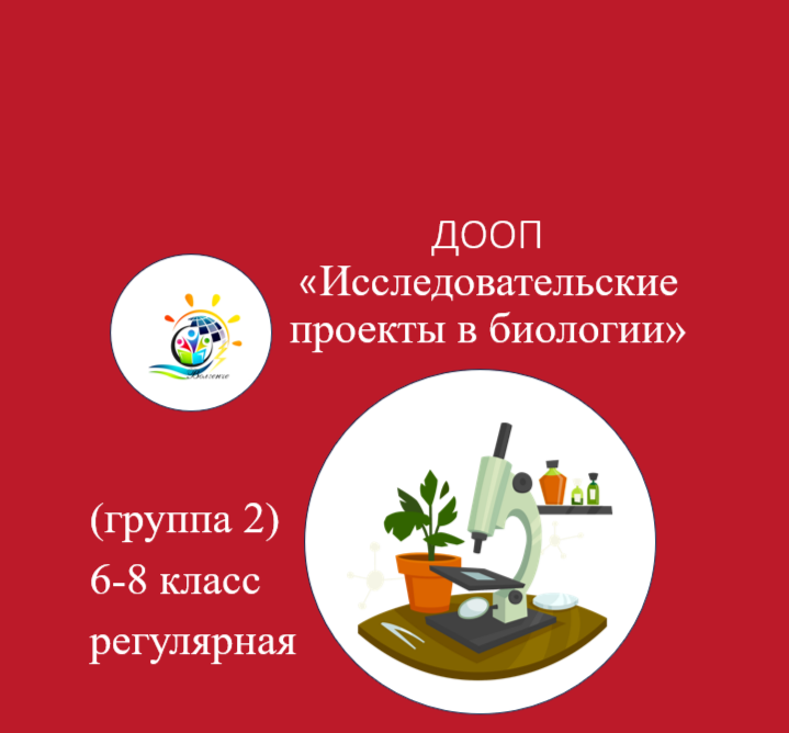 ДООП "Исследовательские проекты в биологии" (группа 2)